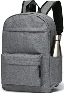 SAKUTANE Plain Backpack 21Litre Waterproof School Bag 15.6 inch Laptop Rucksack No Logo Lots Pockets Teenagers Kids Men Women 33x14x44cm College Work Trip Gym Travel Roomy Daypack Lightweigh