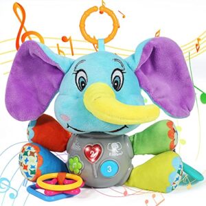 Multifunctional Luminous Plush Elephant Music Toy