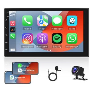 OiLiehu Double Din Car Stereo for Carplay/Android Auto