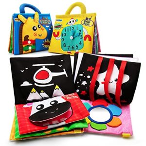 beetoy 2pcs Soft Toys Baby Cloth Books