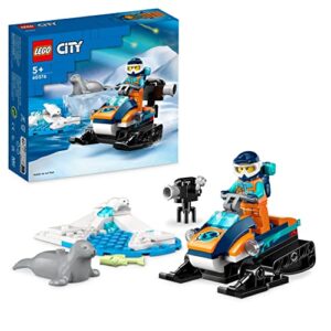 LEGO 60376 City Arctic Explorer Snowmobile Toy for Kids 5+ Year Old