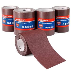 WORKPRO Sandpaper Roll Set 4 Rolls