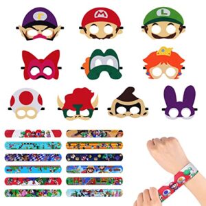 AOMIG Superhero Masks & Superhero Slap Bands for Kids