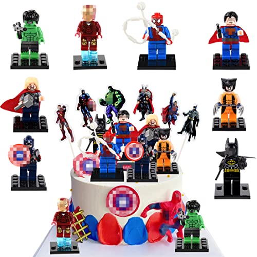 OSDUE 32PCS Avengers Cake Toppers