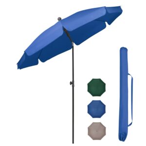 Sekey 2m Garden Parasol with Umbrella Cover - Adjustable and Portable Patio Umbrella for Beach