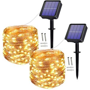 [2 Pack] Solar String Lights
