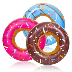 olyee 3pcs Donut Pool Floats