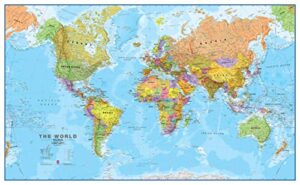 Maps International - World Map - Front Sheet Lamination - 118.9cm (w) x 84.1cm (h)
