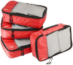 Amazon Basics Packing Cubes - Small (4-Piece Set)