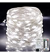 [220 LED] Fairy Lights Mains Powered, 25M 8 Modes Low Voltage Fairy Lights Waterproof with Remote...