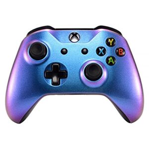 eXtremeRate Purple and Blue Chameleon Front Housing Shell Faceplate for Xbox One X & One S Controlle