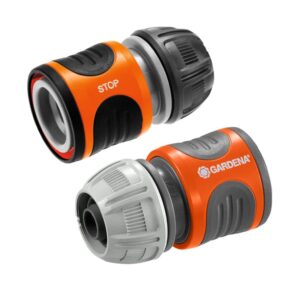 Gardena Hose Connector Set 13 mm (1/2 inch) and 15 mm (5/8 inch): For the beginning and end of the hose