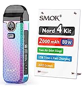 SMOK RPM5 2000mAh 80W E Cigarette Vape Starter Kit, 2ml Slide Top Pod, Airflow Control Vaping, US...