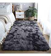 Cekene Faux Fur Area Rugs for Bedroom 80x160 Fluffy Shaggy Rugs for Living Room Grey Non Slip Liv...