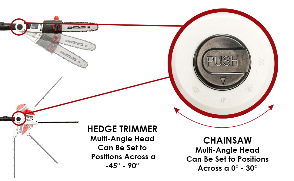 netta 2 in 1 hedge and chainsaw trimmer