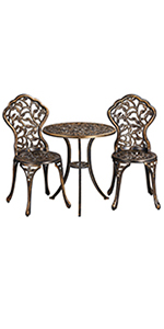 3 Piece Outdoor Bistro Set