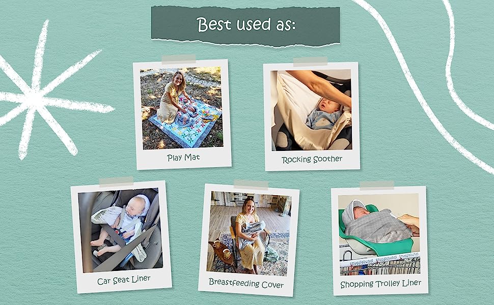 Our baby car seat wrap allows easy, peaceful transfers without waking your baby.
