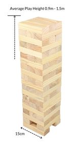 block stacking tower tumbling game wood block balancing game classic block stacking game
