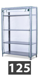 shelf case 125x40x185-195 cm