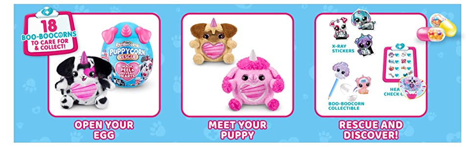 puppycorn; toy vet kit; slime; girls toys; plush pet; surprise toy pet; plush puppy; stuffed animal