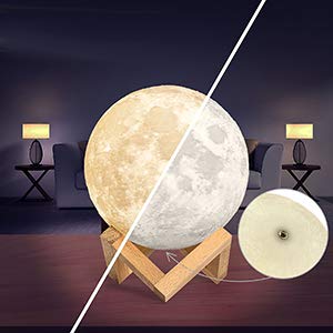 upgrade version 3d printing moon lamp