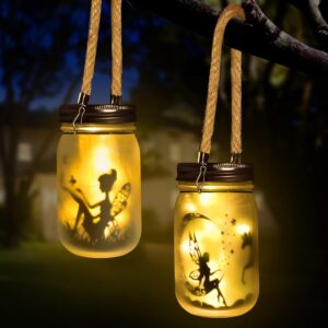 Solar Lights Outdoor 2 Pack