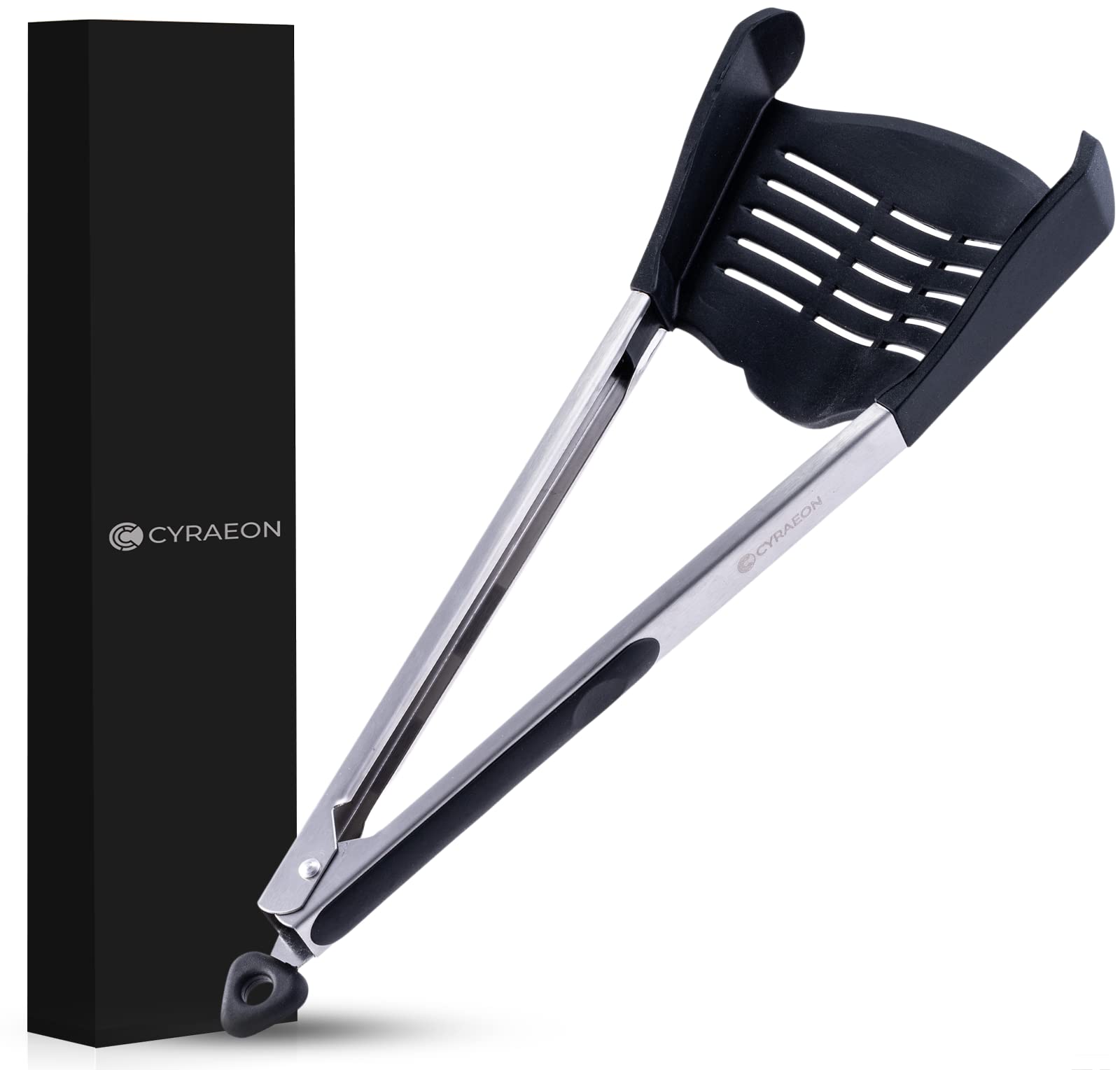 Cyraeon 2 in 1 Kitchen Spatula & Tongs