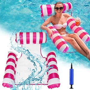 Inflatable Swimming Pool Floats Hammock - 4 in 1 Water Hammock (Saddle