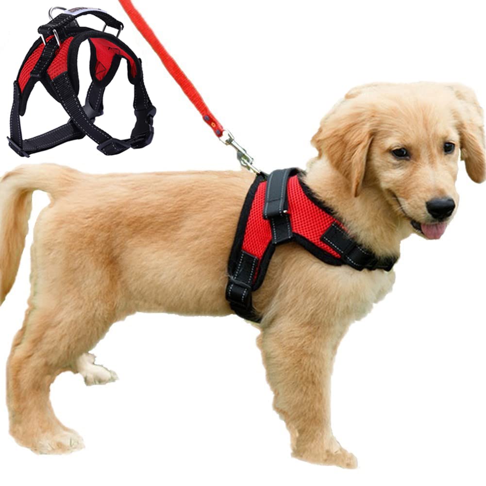 Dog Harness Mesh Breathable Comfortable Pet Vest No Pull Adjustable Soft Padded Dog Power Strap (S