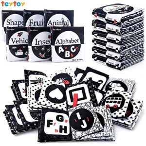 Black and White Baby Book Baby Sensory Toys High Contrast Sensory Books First Book Newborn Toys Early Educational Baby Books 0-6 Months Newborn Baby Gifts