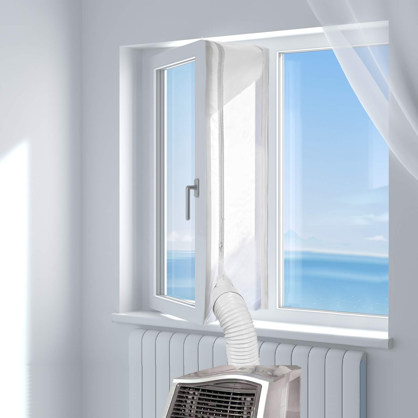 HOOMEE 400CM Universal Window Seal for Portable Air Conditioner And Tumble Dryer – Works with Every Mobile Air-Conditioning Unit