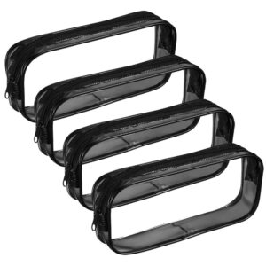 uoshen 4 Pcs Clear Pencil Bag
