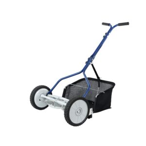 Amazon Basics 5-Blade Push Reel Lawn Mower With Grass Catcher