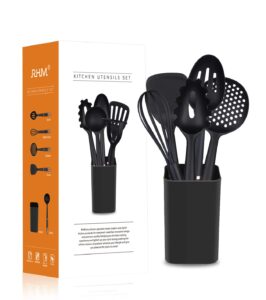 Kitchen Utensils Set - RHM 10Pcs Nylon Cooking Utensils Set with Holder