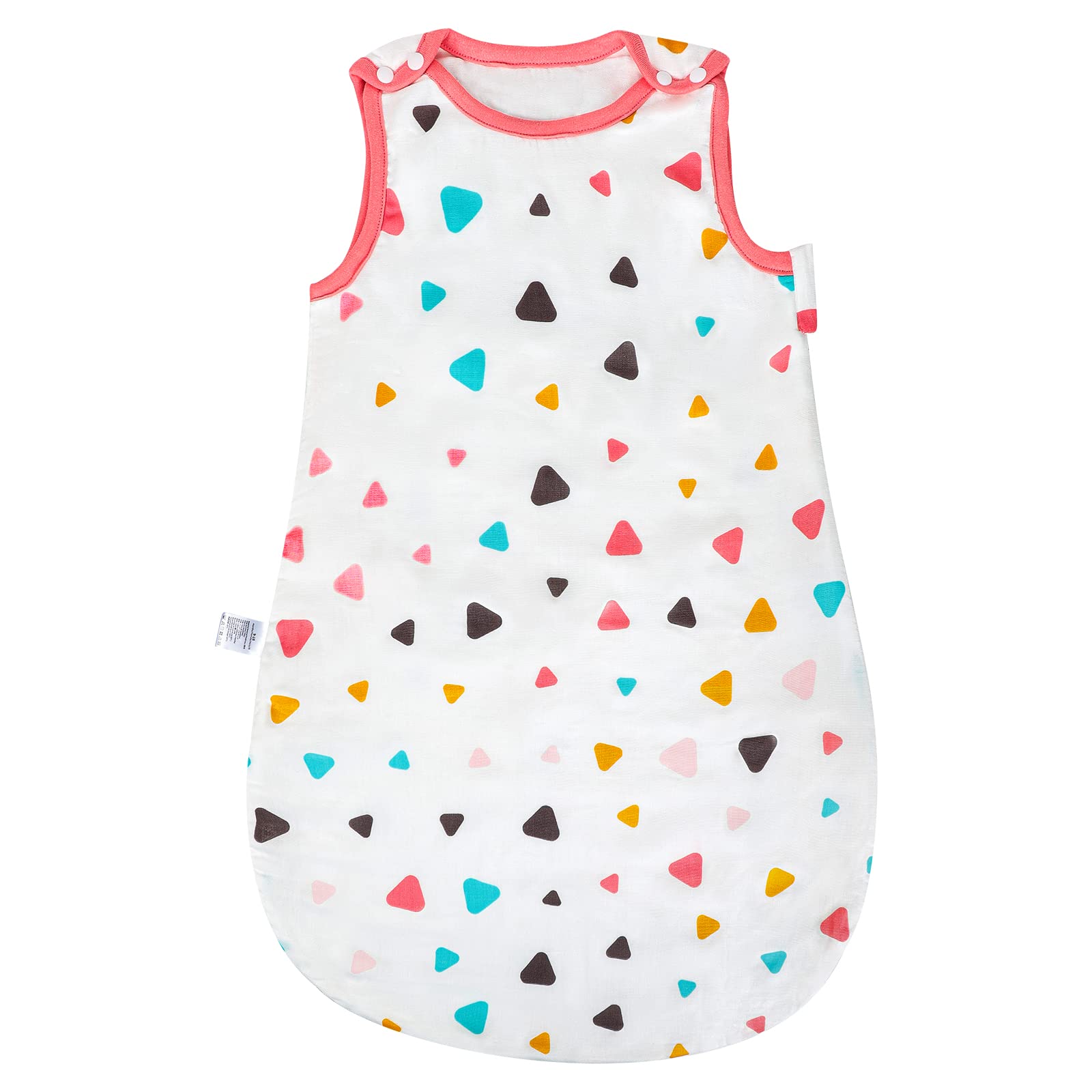 MOEMOE BABY 0.5 Tog Sleeping Bag Baby Sleeping Bag Muslin Sleeping Bag Summer Sleep Bag Toddler Sleeping Bag Sleep Sack Sleeveless Wearable Blanket for Girls Boys