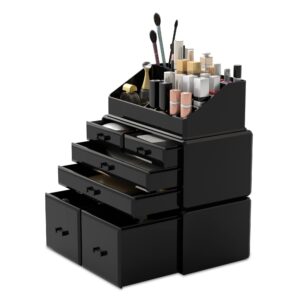 Readaeer Makeup Cosmetic Organiser Storage Drawers Display Boxes Case with 6 Drawers