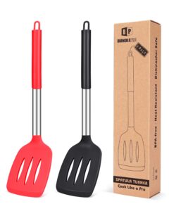 Pack of 2 Silicone Slotted Spatula