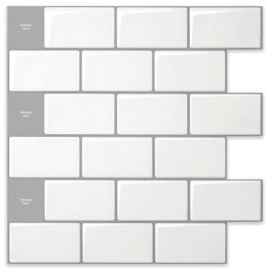 Art3d 12"x12" Peel and Stick Backsplash Tile Sticker for Kitchen