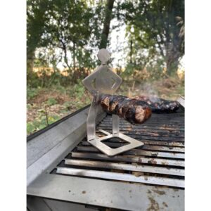 Volcann BBQ Sausage/Hotdog Holder Stainless Steel - Portable BBQ Tools