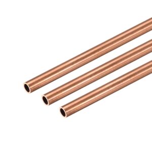 sourcing map Copper Round Tube
