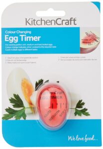 KitchenCraft Boiled Egg Timer with Colour Changing Heat Sensitive Desig