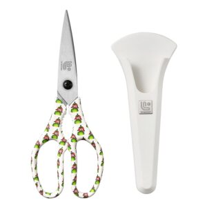 Linoroso Heavy Duty Kitchen Scissor Ultra Sharp Utility Scissors with Cover
