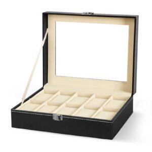 Uten Watch Box with 10 Compartments
