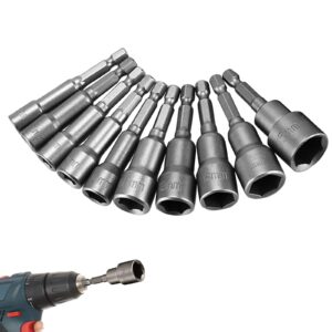 TUAKIMCE 10 PCS Magnetic Nut Setter