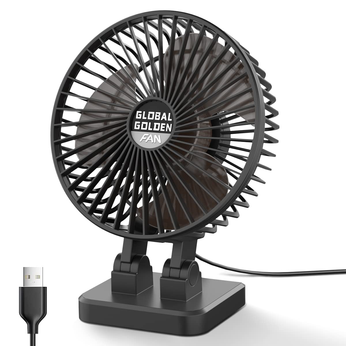 GLOBAL GOLDEN USB Desk Fan