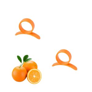 YUEMING 2 pcs Orange Peeler Citrus Peeler Fruit Peeler Creative Peeler Lemon Citrus Fruit(Random Color)