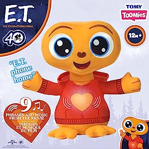 E.T., Extra Terrestrial, my best friend, plush toy, talking toy, night light, 40th anniversary