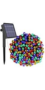 multi color solar powered lights