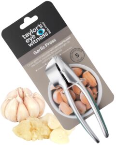 Easy to Use Garlic Press - Removes The Need to Peel
