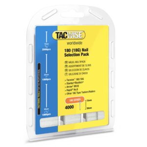 Tacwise 0205 Selection Pack of Type 180 / 15 - 30 mm Galvanised 18G Brad Nails